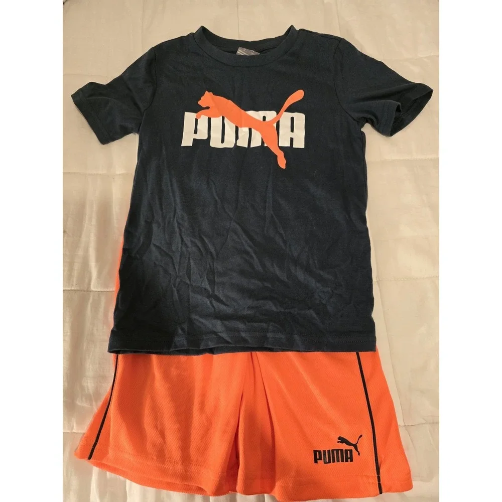 NEW LOT Of 6‎ Sets Of Nike , Puma , Fila , B/Glove , Size 7= 6 Shirts & 6 Shorts